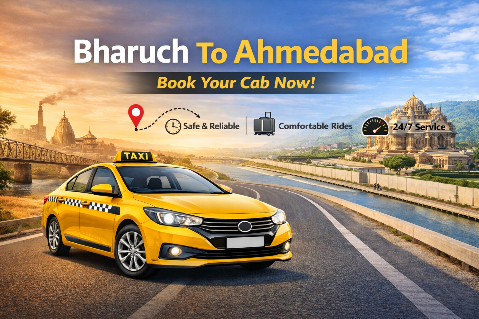 Bharuch To Ahmedabad Cab