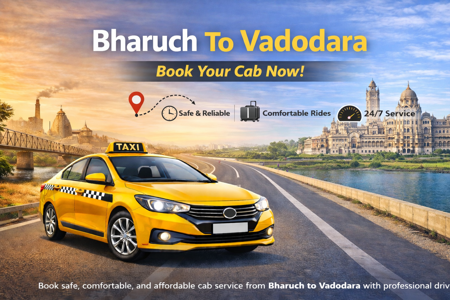 Bharuch To Vadodara Cab